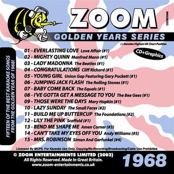 Various Artists - Zoom Karaoke Golden Years 1968