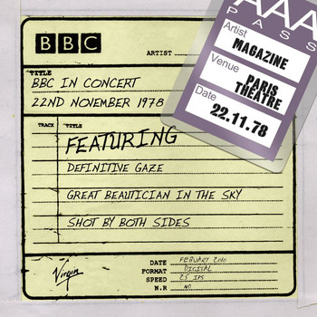 Magazine - BBC In Concert 22nd November 1978