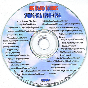 Big Band Sounds - Swing Era 1930-1936 - Cd001