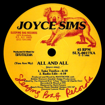 Joyce Sims - (You Are My) All And All
