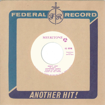 Hopeton Lewis - Don't Cry