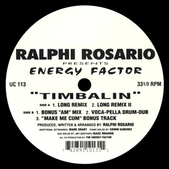Ralphi Rosario - Timbalin (Explicit)