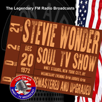 Stevie Wonder - Legendary FM Broadcasts - Soul TV Show, WNET Studios NYC NY 20th December 1972