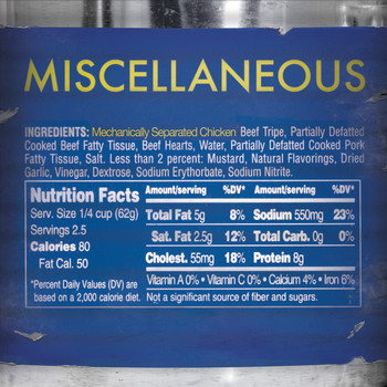 Miscellaneous - Mechanically Separated Chicken (Explicit)