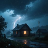 Soundscape - Cinematic Rainstorm in Quiet Village