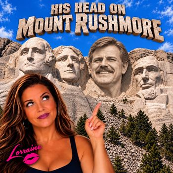 HIS HEAD ON MOUNT RUSHMORE