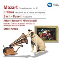 Arturo Benedetti Michelangeli - Mozart: Piano Concerto No. 15 - Brahms: Variations on a Theme of Paganini & Bach, Busoni: Chaconne