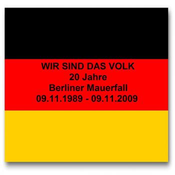 WIR SIND DAS VOLK - 20 Jahre Berliner Mauerfall / 20th Anniversary of the Fall of the Berlin Wall pres. the BEATMUSIK (09.11.1989 - 09.11.2009)