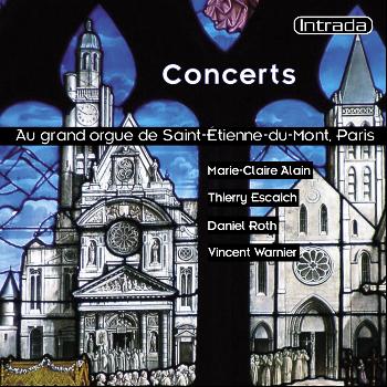 Marie-Claire Alain - Concerts au grand orgue de Saint-Étienne-du-Mont à Paris