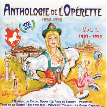 Various Artists - Anthologie de l'opérette, vol. 3 (1927-1934)