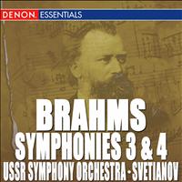 USSR State Symphony Orchestra - Brahms: Symphony Nos. 3 & 4
