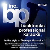 Backtrack Professional Karaoke Band - Karaoke - In the style of Teenage Musical, Vol. 1
