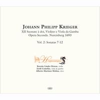 Hippocampus - Johann Philipp Krieger. XII Suonate à doi, Violino e Viola da Gamba.  Opera Seconda. Nuremberg 1693 Vol. 2 Sonatas 7-12