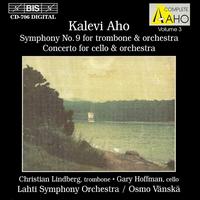 Osmo Vanska - AHO, K.: Symphony No. 9 / Cello Concerto (Hoffman, Lindberg, Lahti Symphony, Vanska)