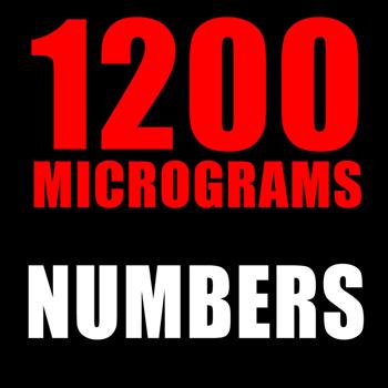 1200 Micrograms - Numbers