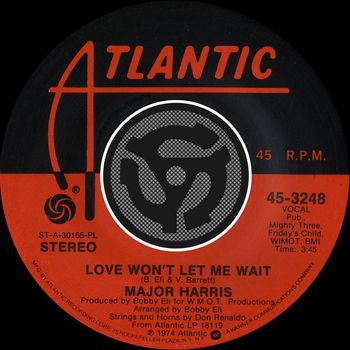 Major Harris - Love Won't Let Me Wait / After Loving You [Digital 45] (with PDF)
