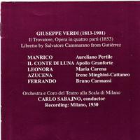 Orchestra Del Teatro Alla Scala Di Milano - Verdi: Il Trovatore, Opera in quattro parti