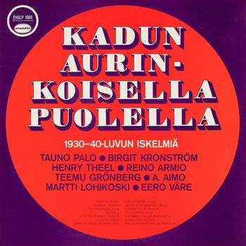 Various Artists - Kadun aurinkoisella puolella