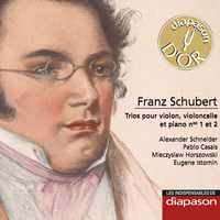 Alexander Schneider - Schubert: Trios pour violon, violoncelle & piano Nos. 1 & 2 (Les indispensables de Diapason)