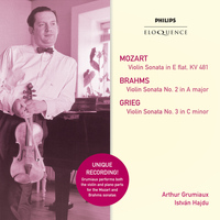 Arthur Grumiaux, Istvan Hajdu - Mozart: Violin Sonata in E Flat; Brahms: Violin Sonata No.2 in A; Grieg: Violin Sonata No.3