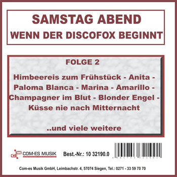 Various Artists - Samstag Abend - Wenn der Discofox beginnt, Folge 2