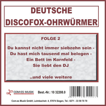 Various Artists - Deutsche Discofox-Ohrwürmer, Folge 2