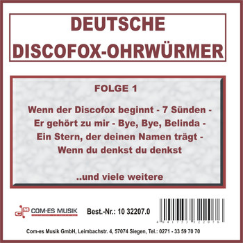 Various Artists - Deutsche Discofox-Ohrwürmer, Folge 1