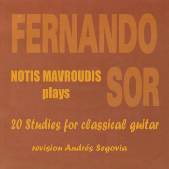 Notis Mavroudis - Notis Mavroudis Plays Fernando Sor: 20 Studies for Classical Guitar