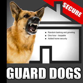 Sound Effects - Guard Dogs – Random Barking and Growling Dog Sounds for Added Home Security When the House Is Empty