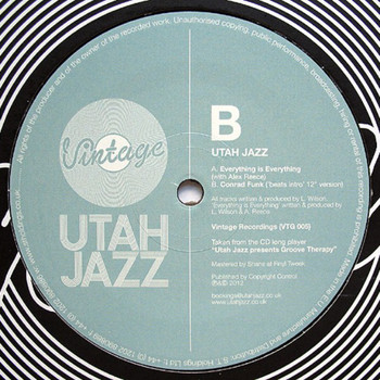 Utah Jazz - Utah Jazz / Conrad Funk (Intro 12” Version)