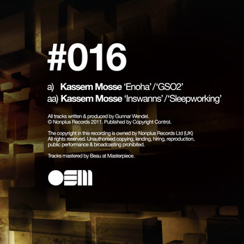 Kassem Mosse - Enoha EP