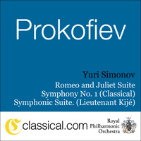 Yuri Simonov - Sergey Prokofiev, Romeo And Juliet Suite No. 2, Op. 64Ter