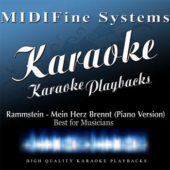 MIDIFine Systems - Mein Herz Brennt (Piano Version) (Karaoke Version) - Single