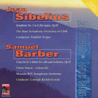 USSR State Symphony Orchestra - Sibelius: Symphony No. 5 - Barber: Cello Concerto