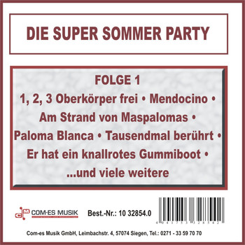 Various Artists - Die Super Sommer Party, Folge 1