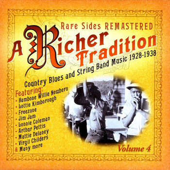 Various Artists - A Richer Tradition - Blues+String Band 1923-1937 Vol.4