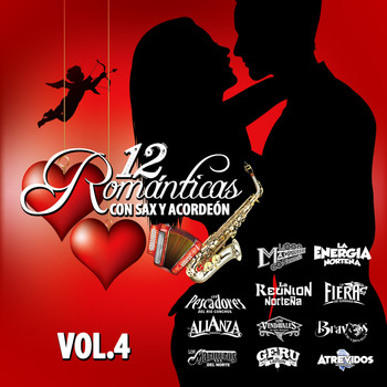Various Artists - 12 Romanticas Con Sax y Acordeon, Vol.4