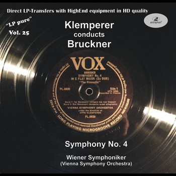 Wiener Symphoniker - LP Pure, Vol. 25: Klemperer Conducts Bruckner
