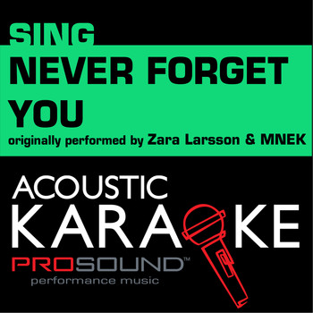 Never Forget You Originally Per Prosound Karaoke Band Mp3 Downloads 7digital United States
