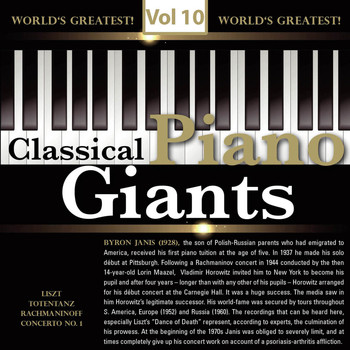Byron Janis - Piano Giants, Vol. 10