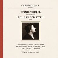 Jennie Tourel - Jennie Tourel and Leonard Bernstein at Carnegie Hall, New York City, March 2, 1969