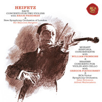 Jascha Heifetz - Bach: Concerto in D Minor for Two Violins, BWV 1043 - Mozart: Sinfonia concertante in E-Flat Major, K. 364 - Brahms: Concerto in A Minor for Violin and Cello, Op. 102 ((Heifetz Remastered)