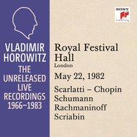 Vladimir Horowitz - Vladimir Horowitz in Recital at the Royal Festival Hall, London, May 22, 1982