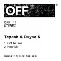 Tapesh, Dayne S - Got To Live EP