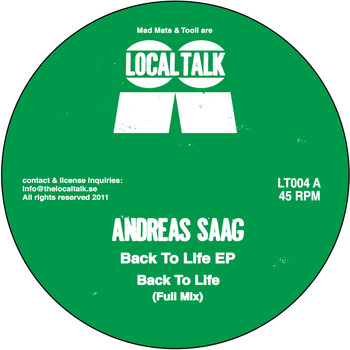 Andreas Saag - Back To Life / Wilderness