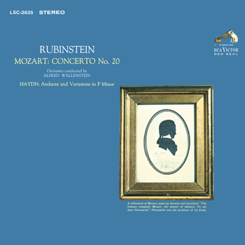 Arthur Rubinstein - Mozart: Piano Concerto No. 20 in D Minor, K. 466 - Haydn: Andante and Variations in F Minor, Hob. XVII:6