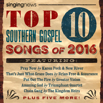 Various Artists - Singing News Top 10 Southern Gospel Songs of 2016