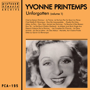 Yvonne Printemps - Unforgotten Volume 1