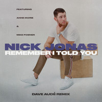 Nick Jonas - Remember I Told You (Dave Audé Remix [Explicit])
