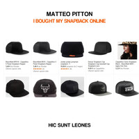 Matteo Pitton - I Bought My Snapback Online